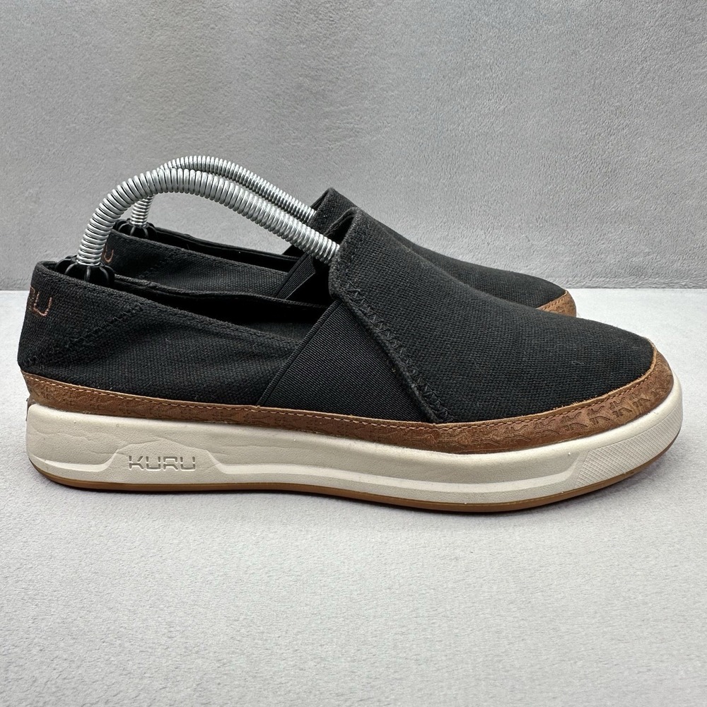 KURU Roam Atla Womens Size 6 (M) Shoes Black Canvas Athletic Comfort Sneakers